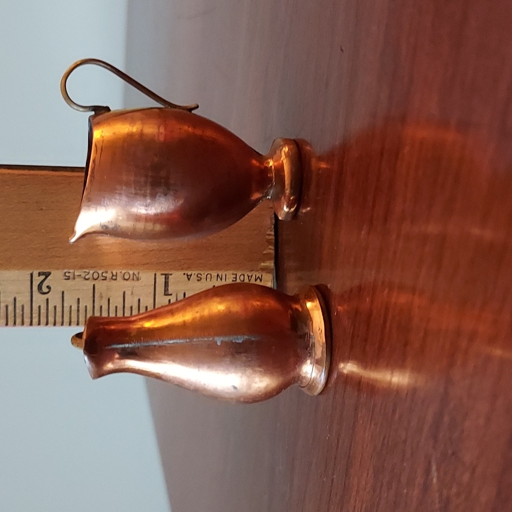 Mini Italian copper dollhouse decor cool copper water jugs with handle ITALY - Picture 5 of 6